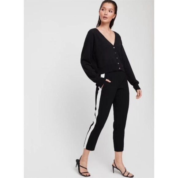 Babaton Aritzia -Conan Pant in Terado‎ Black White Women Size 4 - Picture 3 of 10